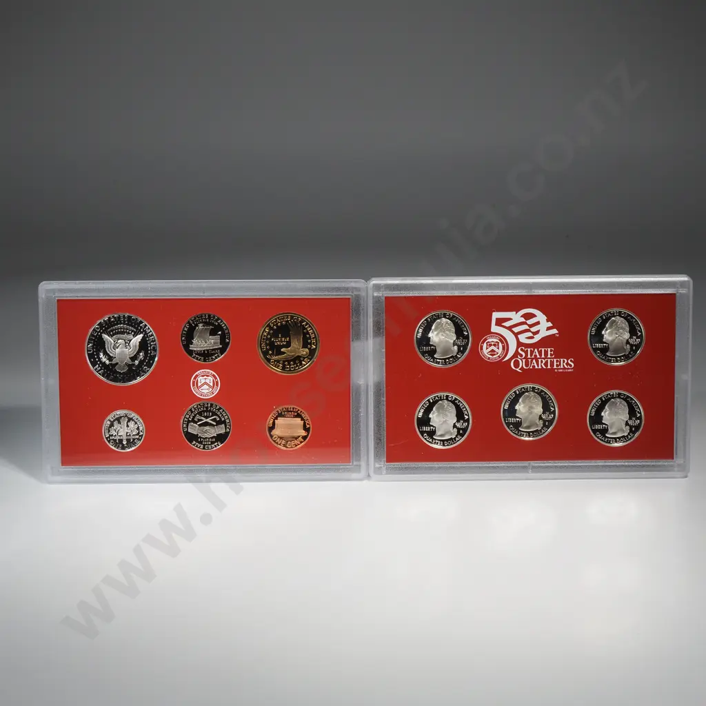 2004 Silver Proof Sets (Two sets, 11 coins) Image 1++