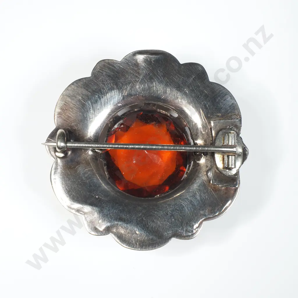 Antique Scottish Sterling Silver Brooch Image 1++
