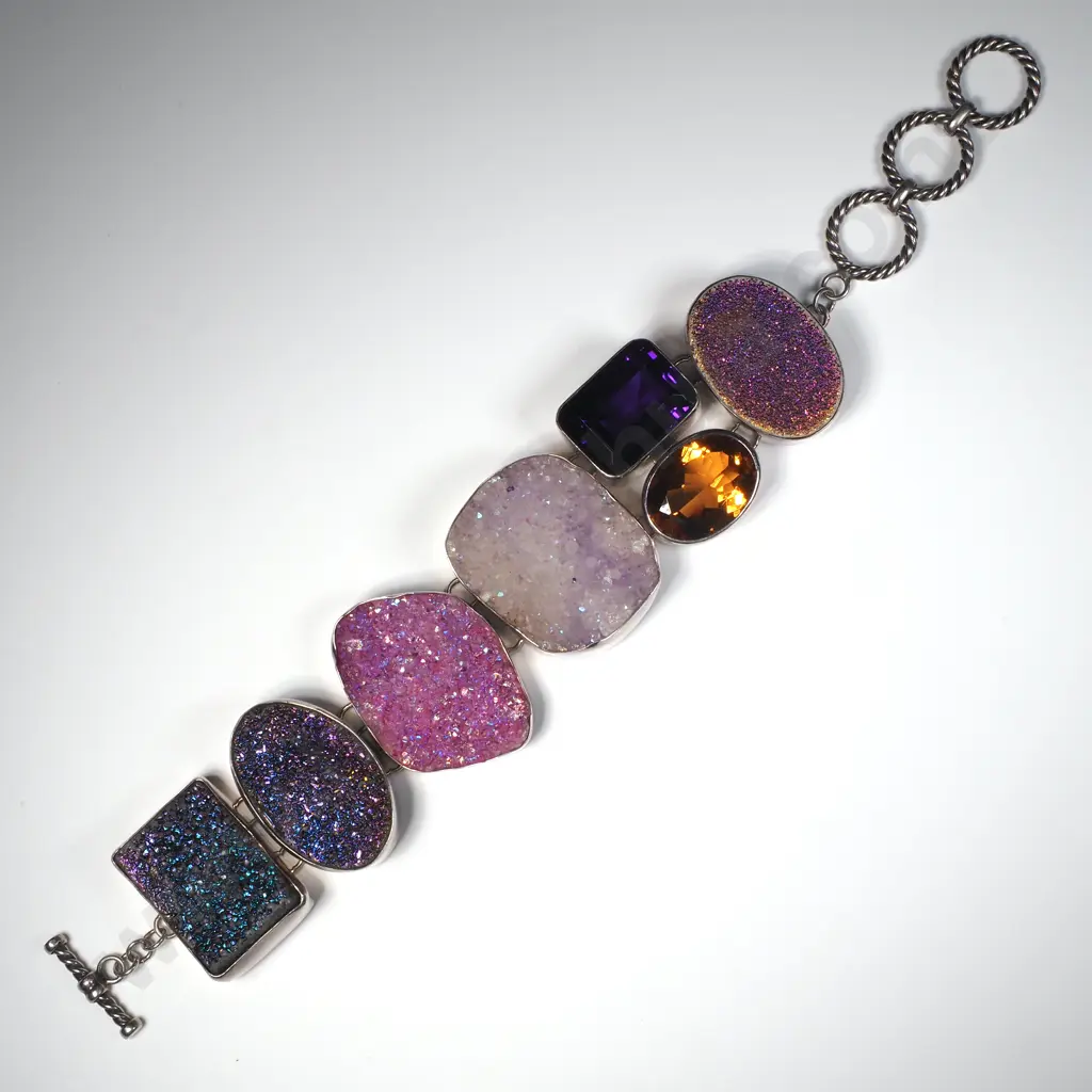 Chunky Sterling Silver Bracelet - Statement! Image 1++