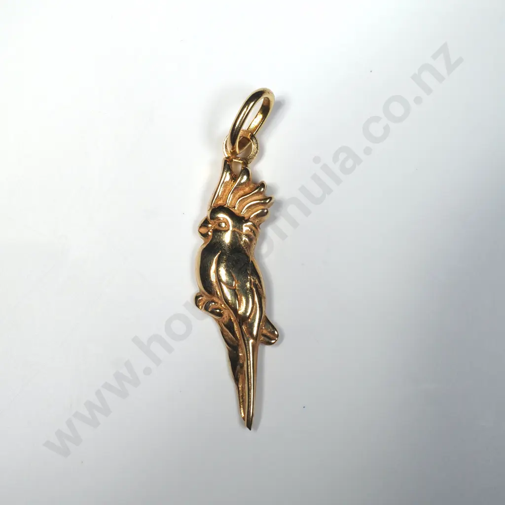 18ct Gold Bird Pendant Image 1++
