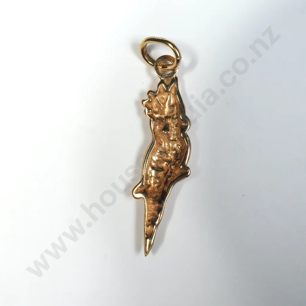 18ct Gold Bird Pendant Image 1++