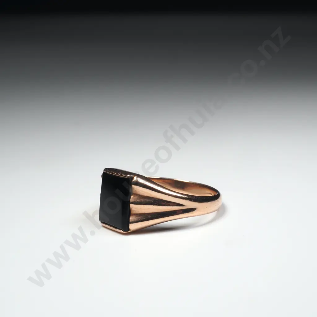 Vintage 9ct Rose Gold Signet Ring Image 1++