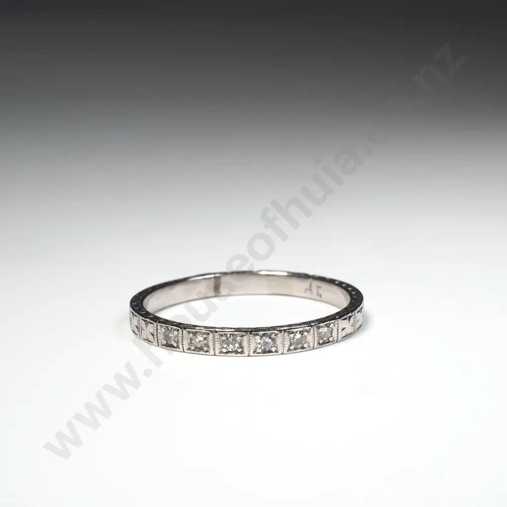 Vintage Platinum Eternity Ring Image 1++