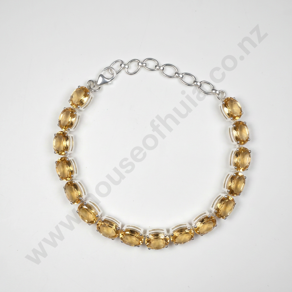 Sterling Silver Citrine Bracelet Image 1++