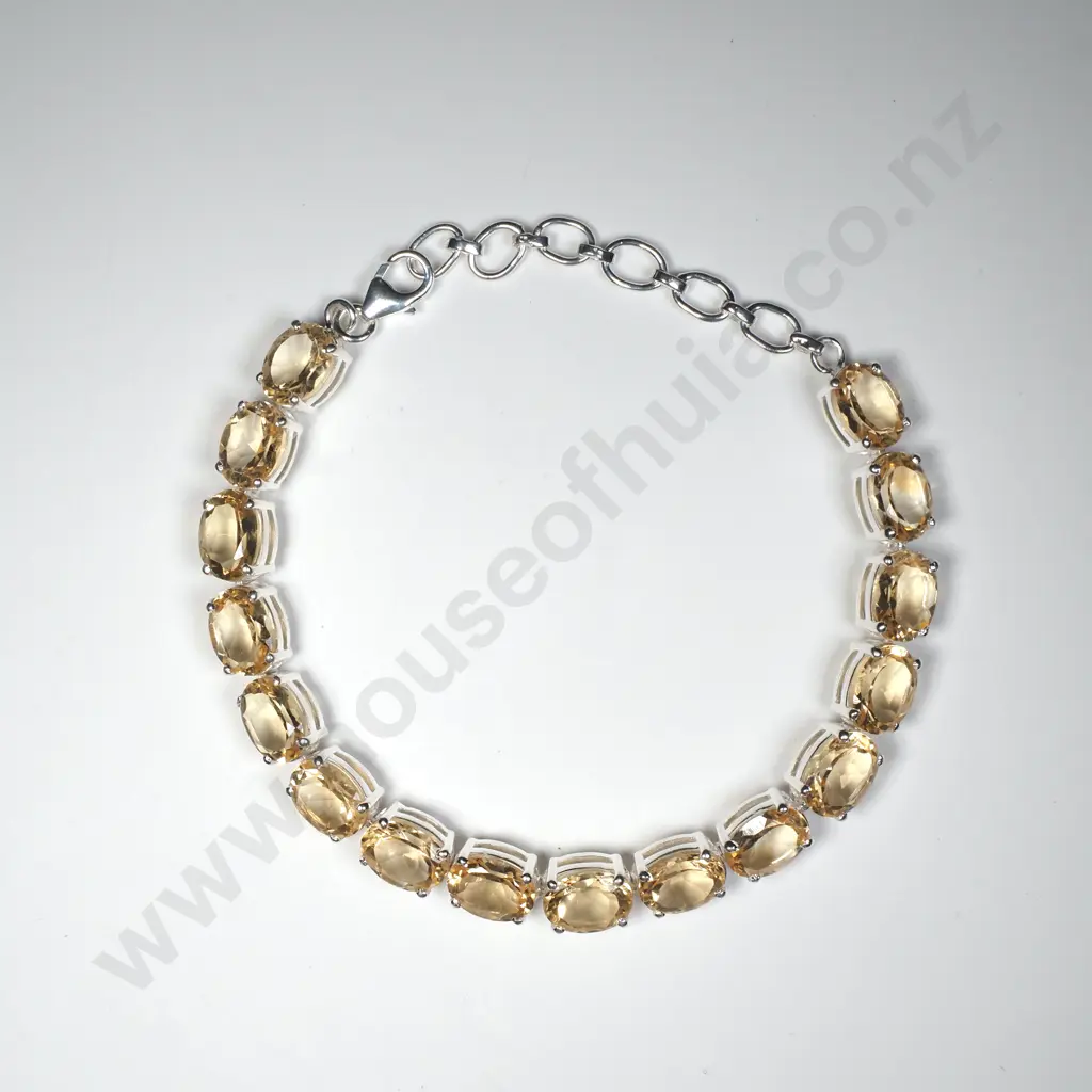 Sterling Silver Citrine Bracelet Image 1++