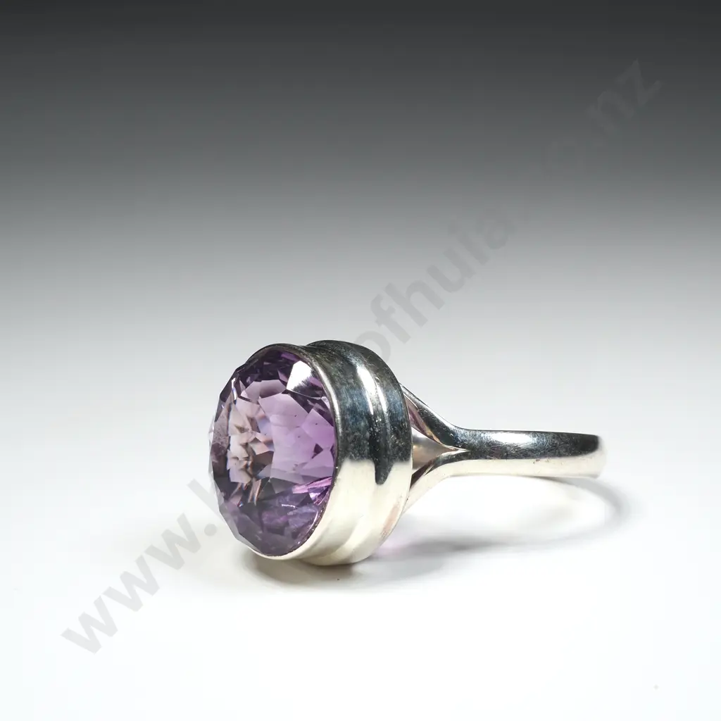 Sterling Silver Amethyst Ring Image 1++