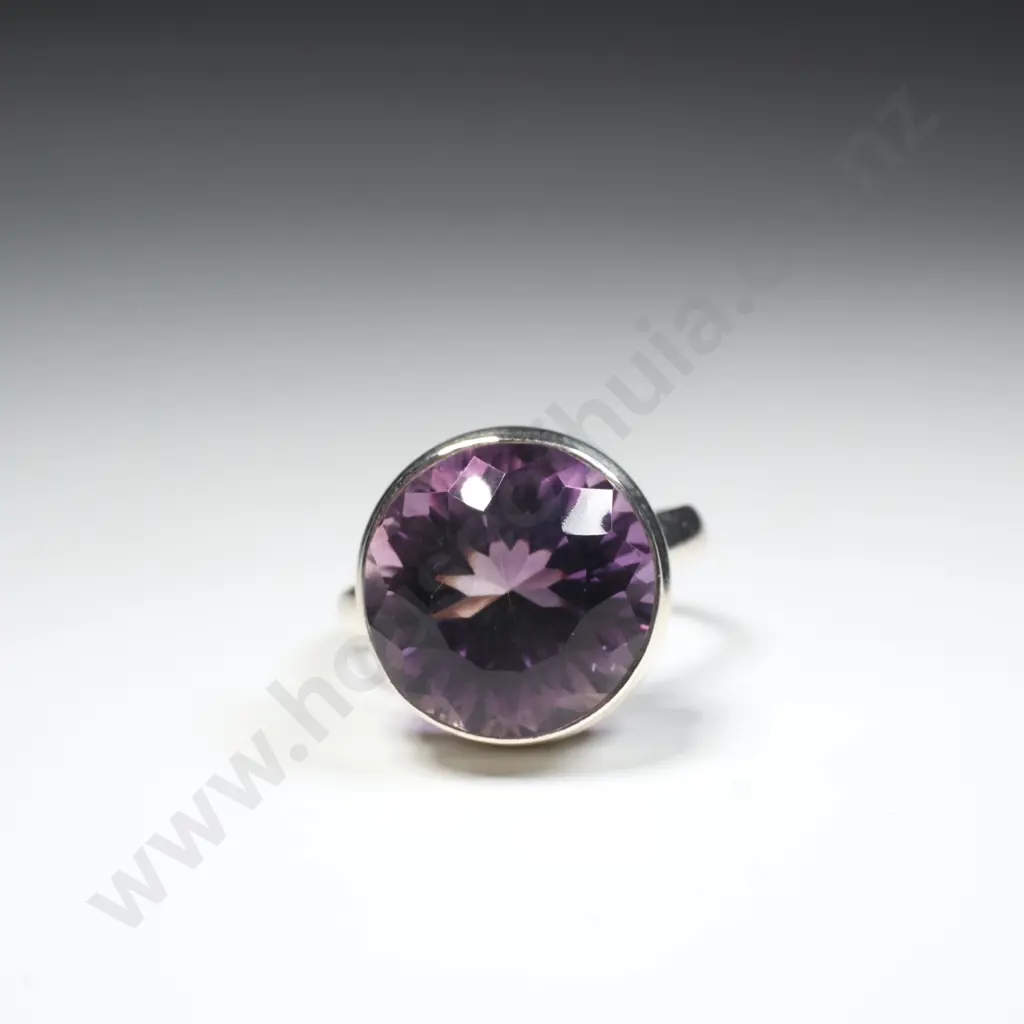 Sterling Silver Amethyst Ring Image 1++