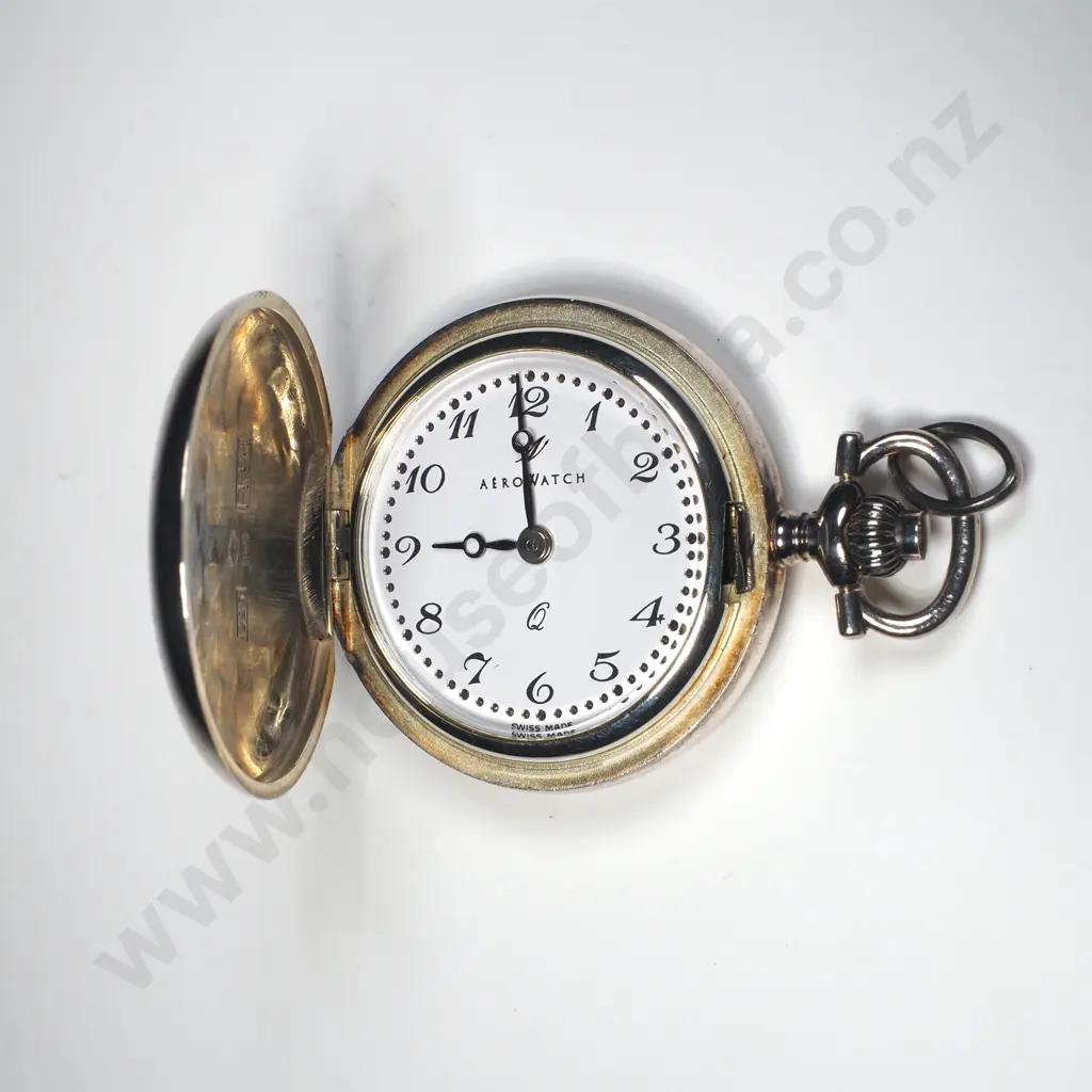 Sterling Silver Ladies Pocket Watch Image 1++