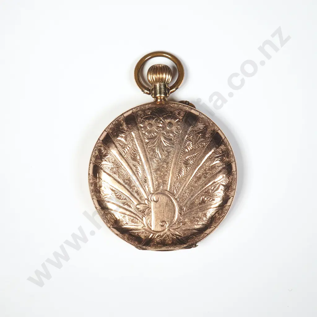 Antique 10ct Gold Ladies Pocket Watch Image 1++