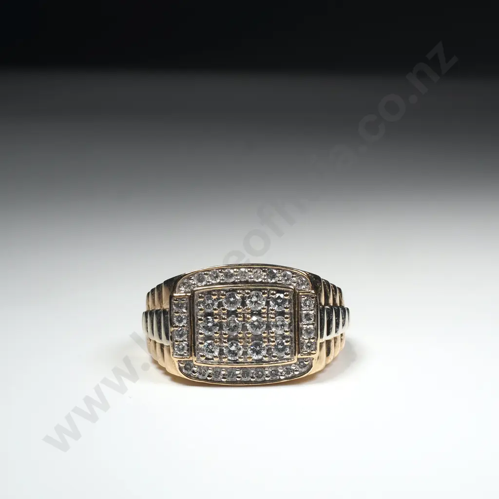 Large 10ct Gold Diamond Ring w Valuation for $3,299.00 Image 1++