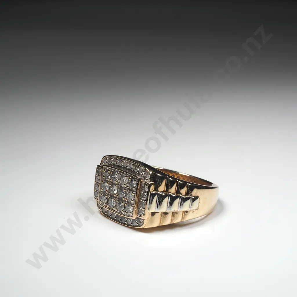 Large 10ct Gold Diamond Ring w Valuation for $3,299.00 Image 1++