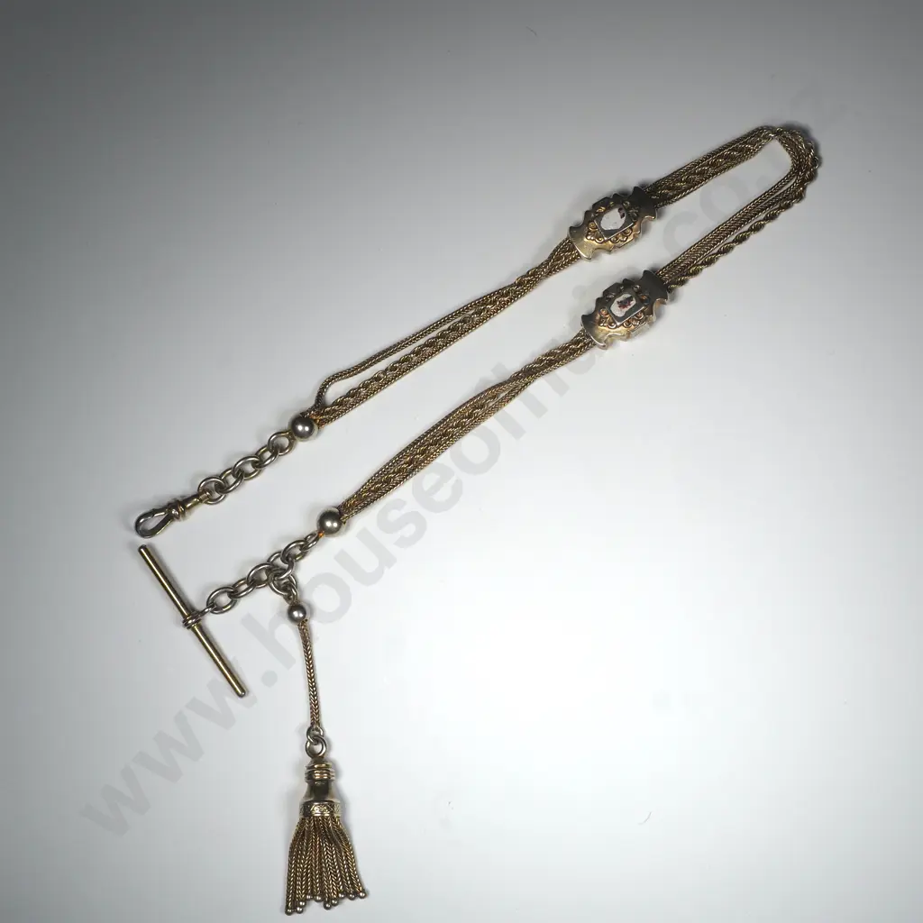 Exquisite Antique SIlver Gilt Ladies Albertina Image 1++