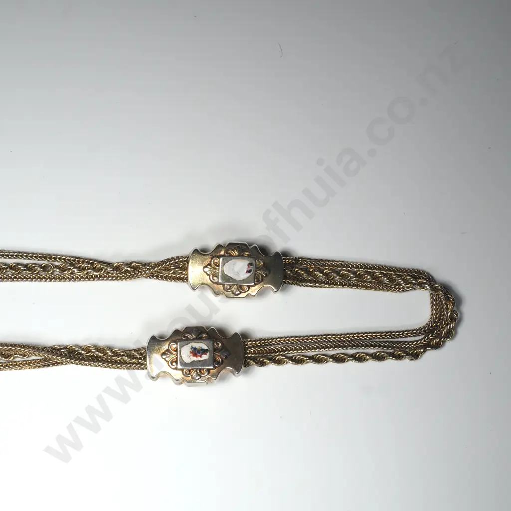 Exquisite Antique SIlver Gilt Ladies Albertina Image 1++