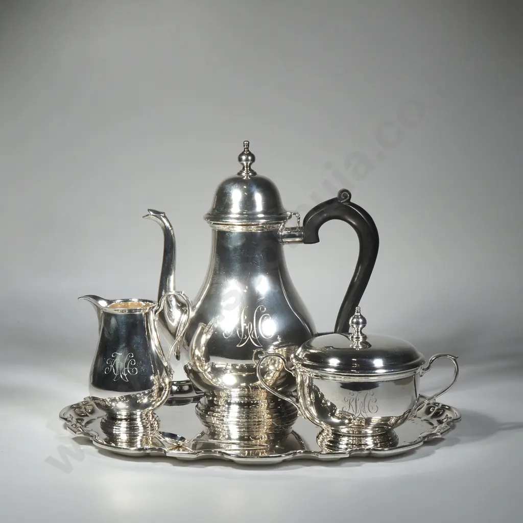 Impressive Sterling Silver Tiffany & Co Four Piece Coffee Set Image 1++