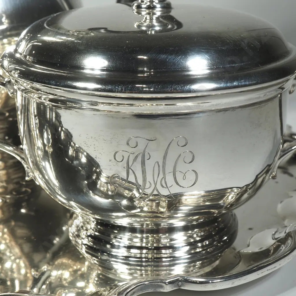 Impressive Sterling Silver Tiffany & Co Four Piece Coffee Set Image 1++