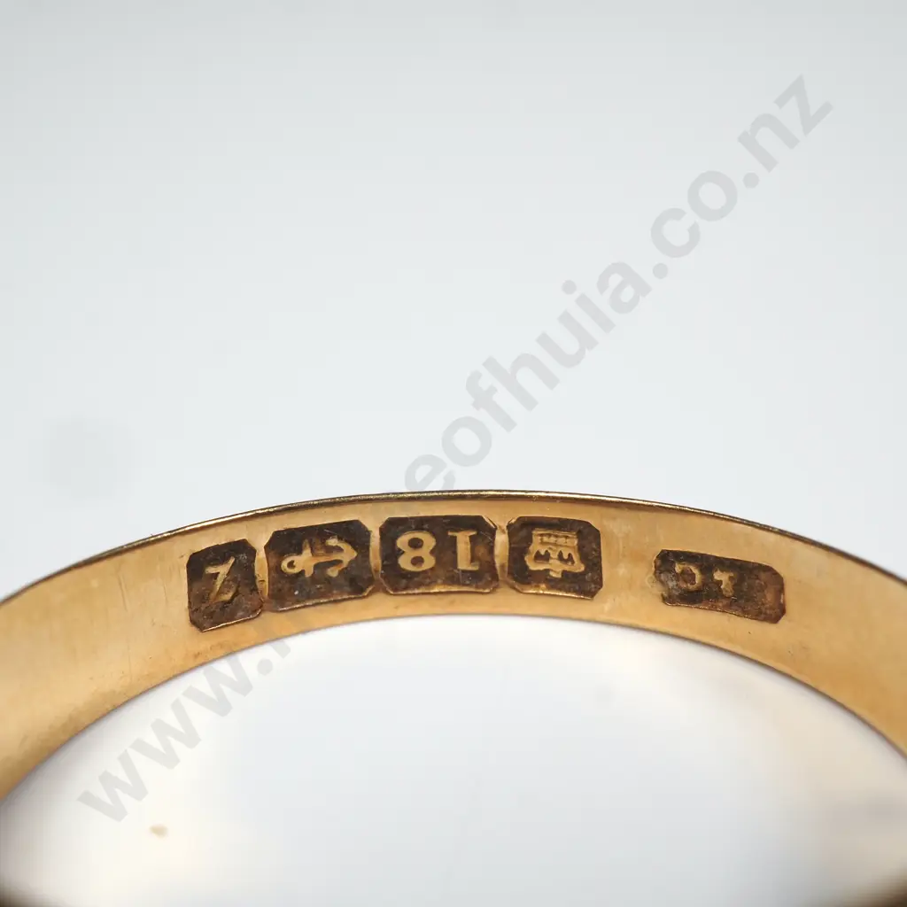 Antique 18ct Gold Gents Ring w English Hallmarks Image 1++