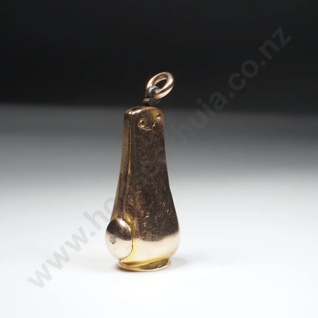Antique 9ct Gold Cigar Cutter Fob Pendant Image 1++