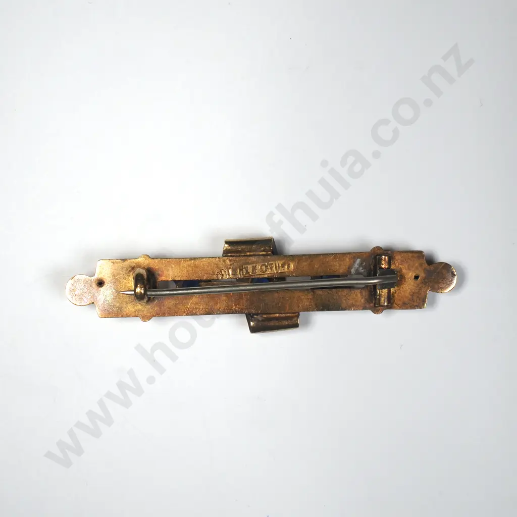 15ct Gold Bar Brooch Image 1++