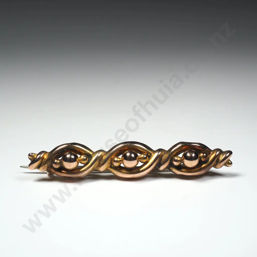 Antique 9ct Gold Brooch Image 1++