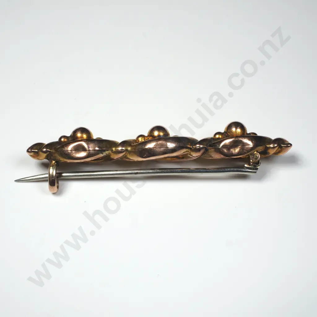 Antique 9ct Gold Brooch Image 1++