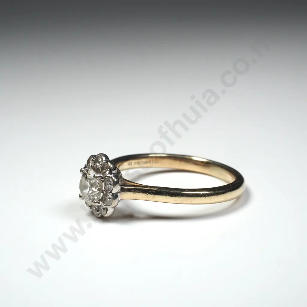 10ct White Gold Diamond Ring w Valuation for $3,750.00 Image 1++