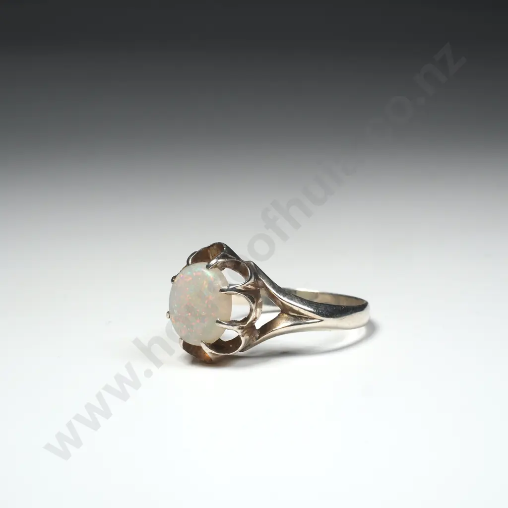 Sterling Silver Opal Ring Image 1++