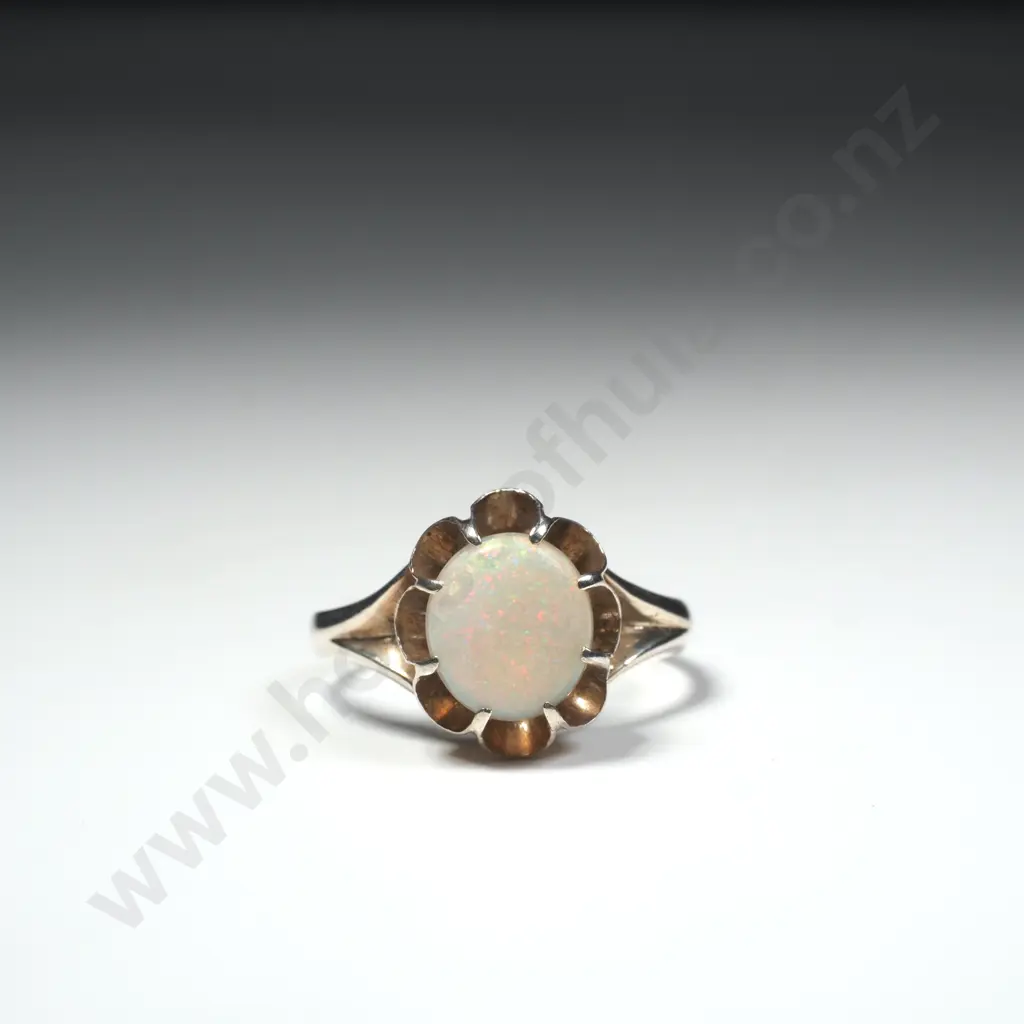 Sterling Silver Opal Ring Image 1++