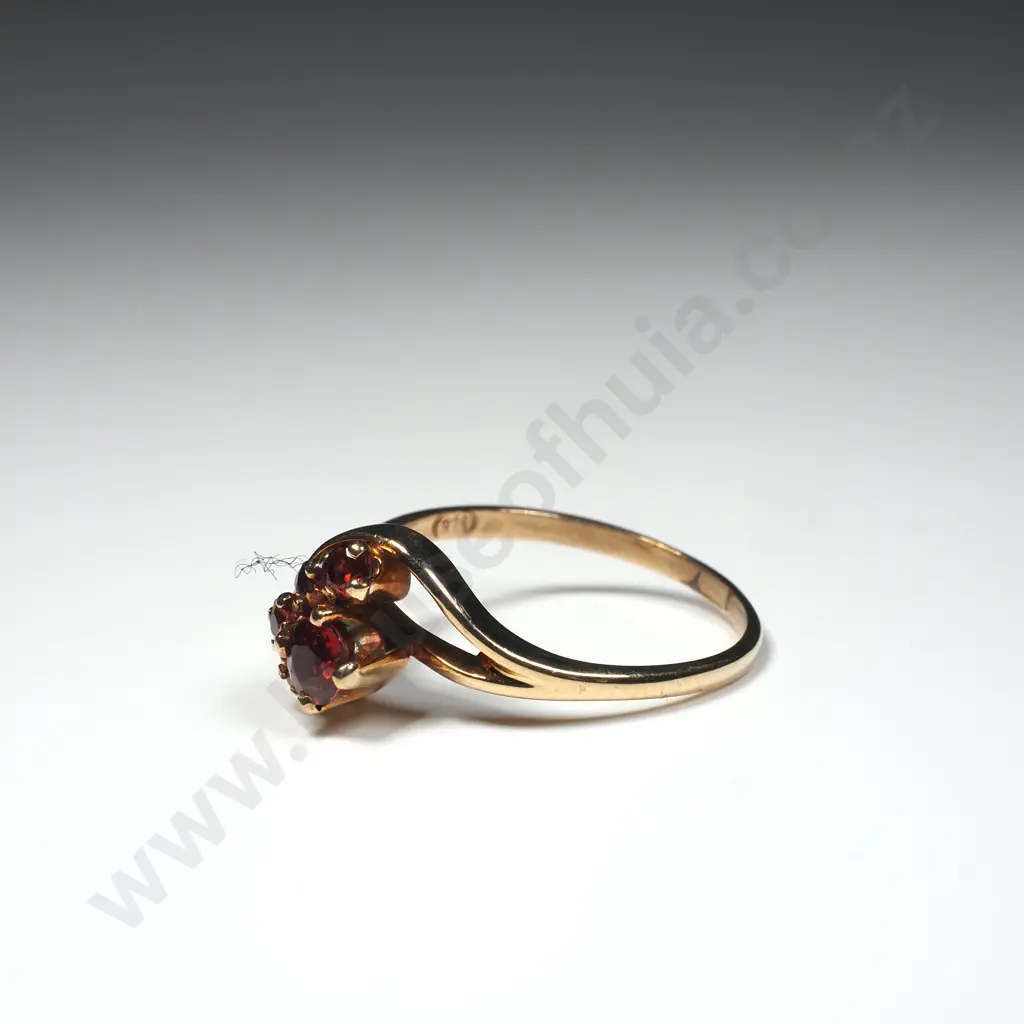 9ct Gold Garnet Ring Image 1++