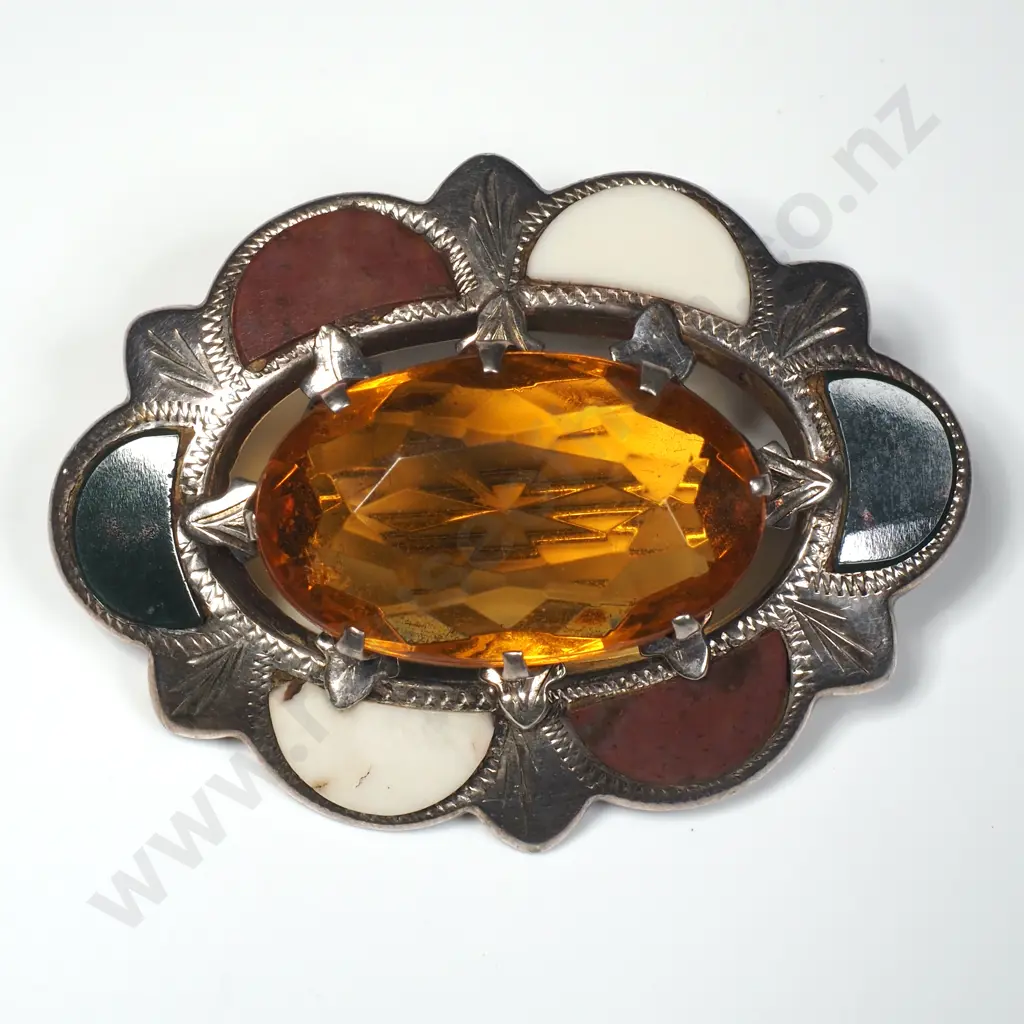 Scottish Sterling Silver Brooch Image 1++