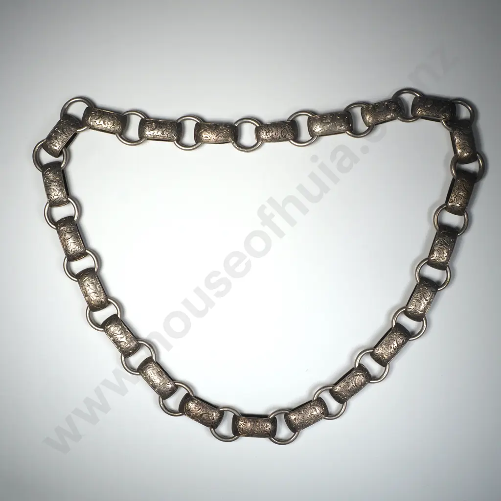 Sterling Silver Victorian Large Mayoral Chain Necklace Image 1++