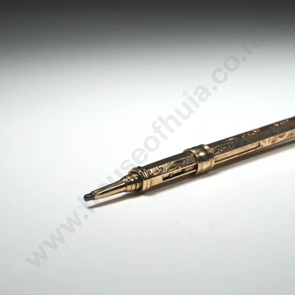 Antique Rolled Gold Extending Pencil Image 1++