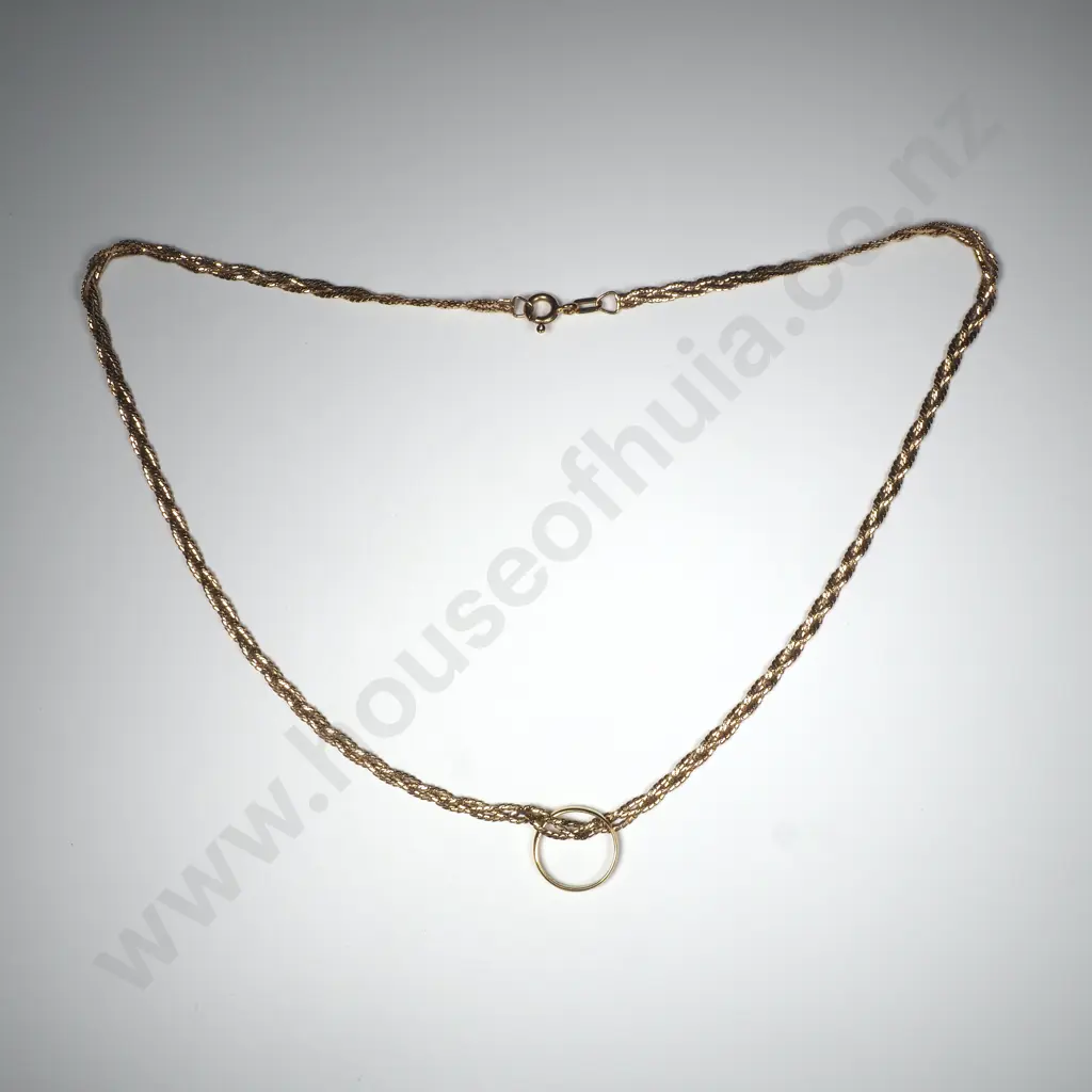 Vintage 9ct Gold Necklace Image 1++