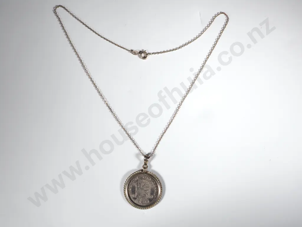 Sterling Silver Mounted Netherlands Gilder On a Chain Image 1++