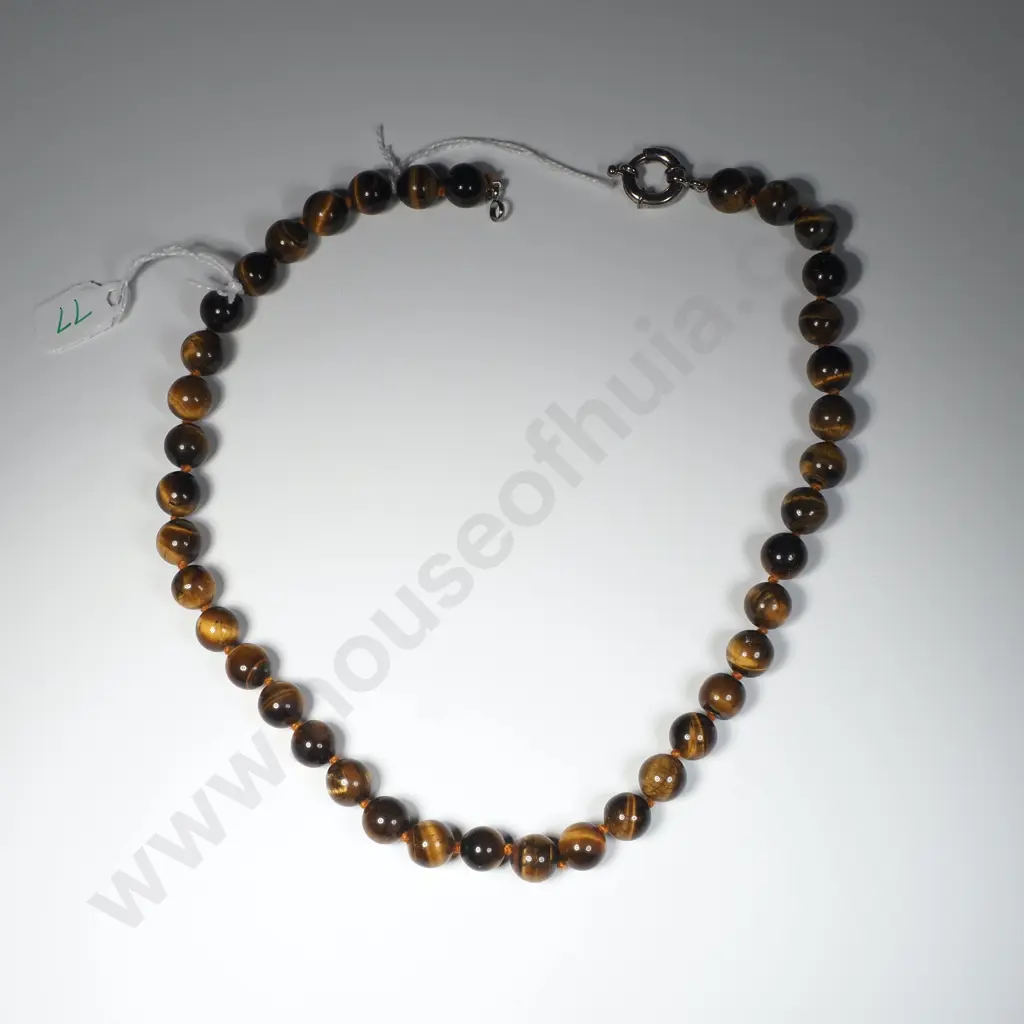 Tiger Eye Necklace Image 1++