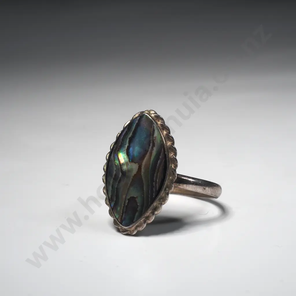 Vintage Paua Shell Ring Image 1++
