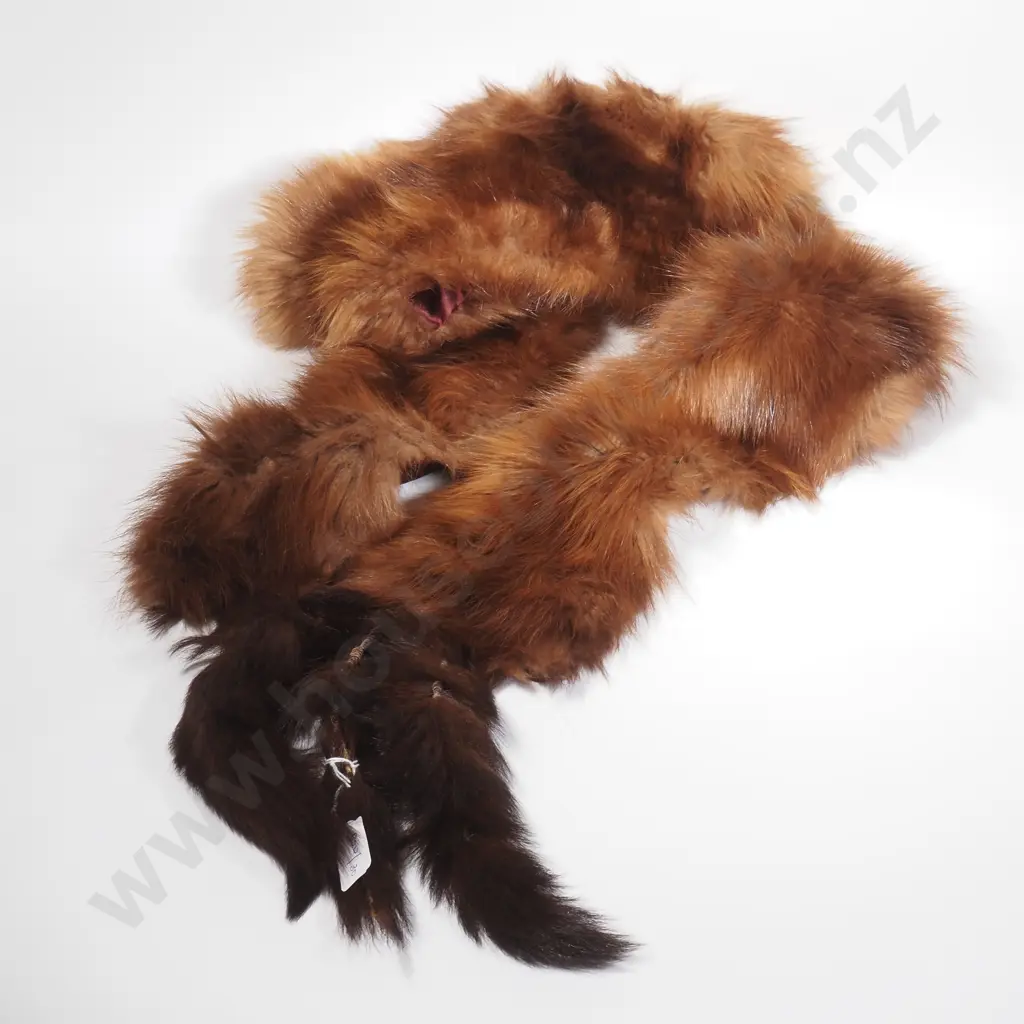 Vintage Mink Stole w Tails Image 1++