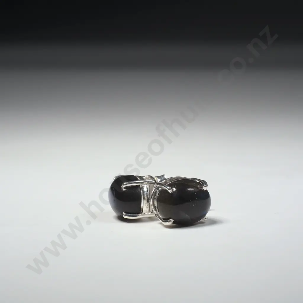 Sterling Silver Labradorite Stud Earrings Image 1++