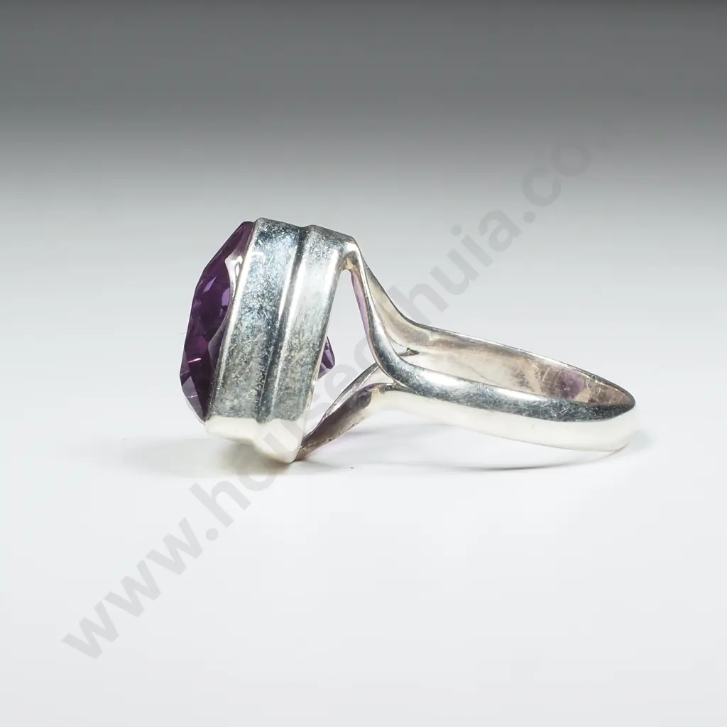 Sterling Silver Amethyst Ring Image 1++