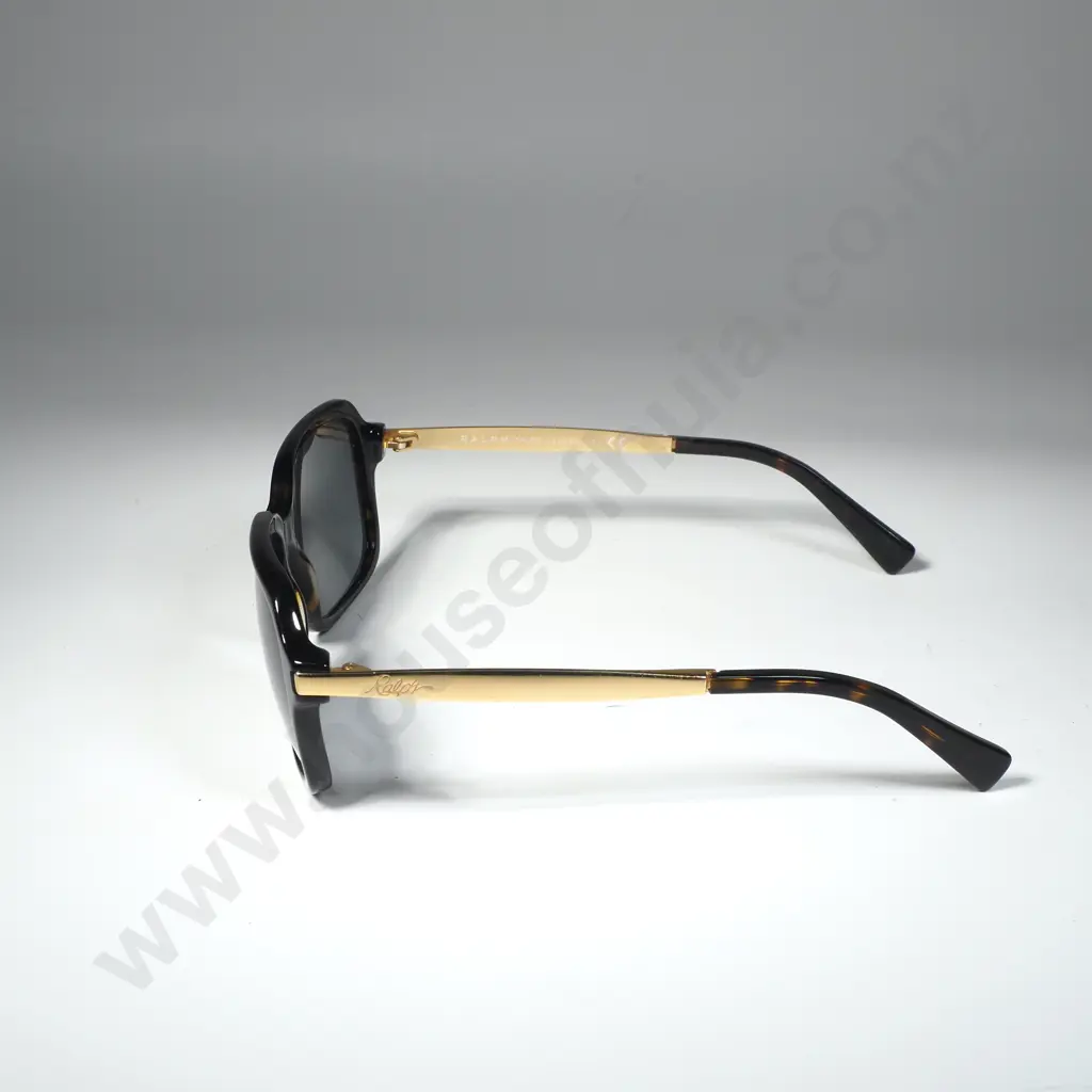 Vintage Pair of Tortoiseshell Coloured  Ralph Lauren Sunglasses In Original Case Image 1++