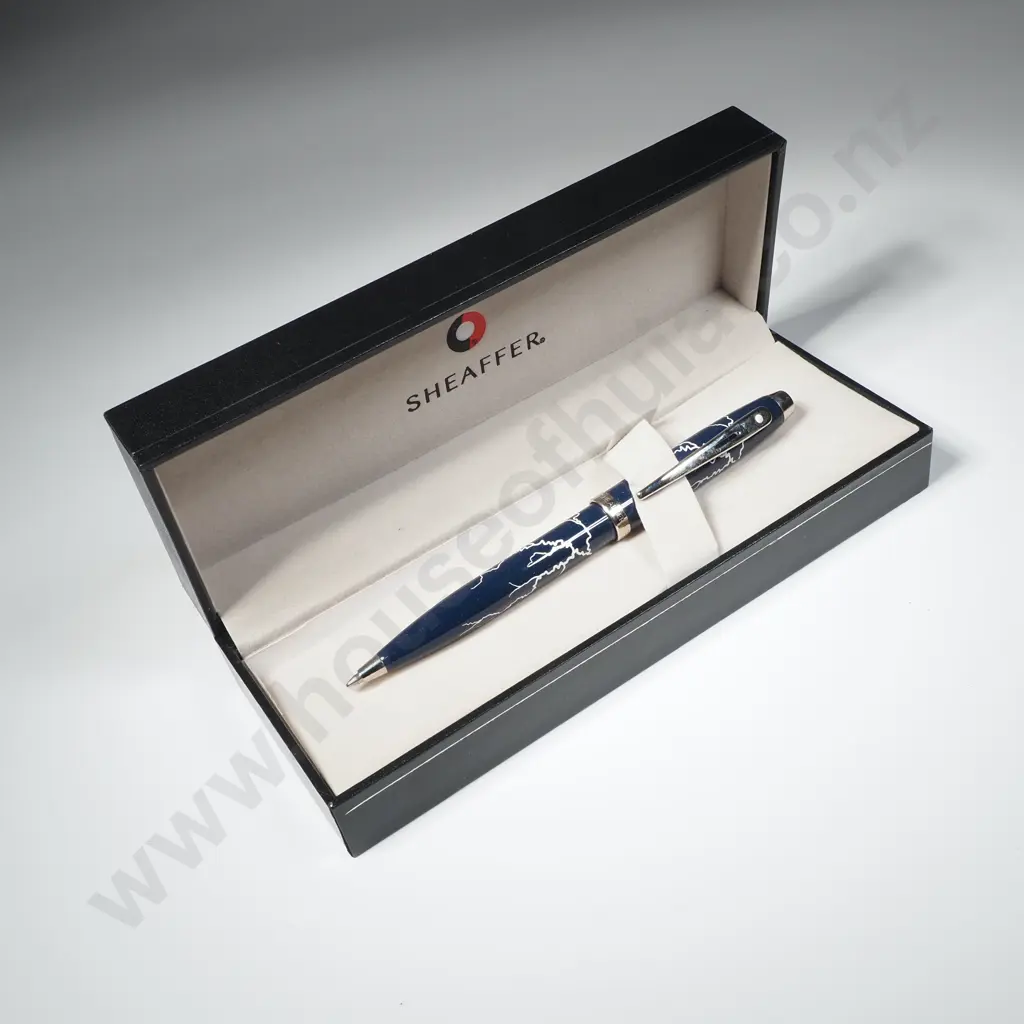 Sheaffer 100 Ballpoint Pen in the 'Lightening Pattern' Image 1++