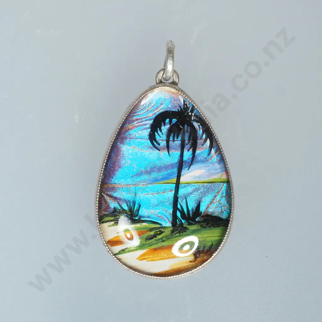 Sterling Silver Butterfly Wing Pendant Image 1++