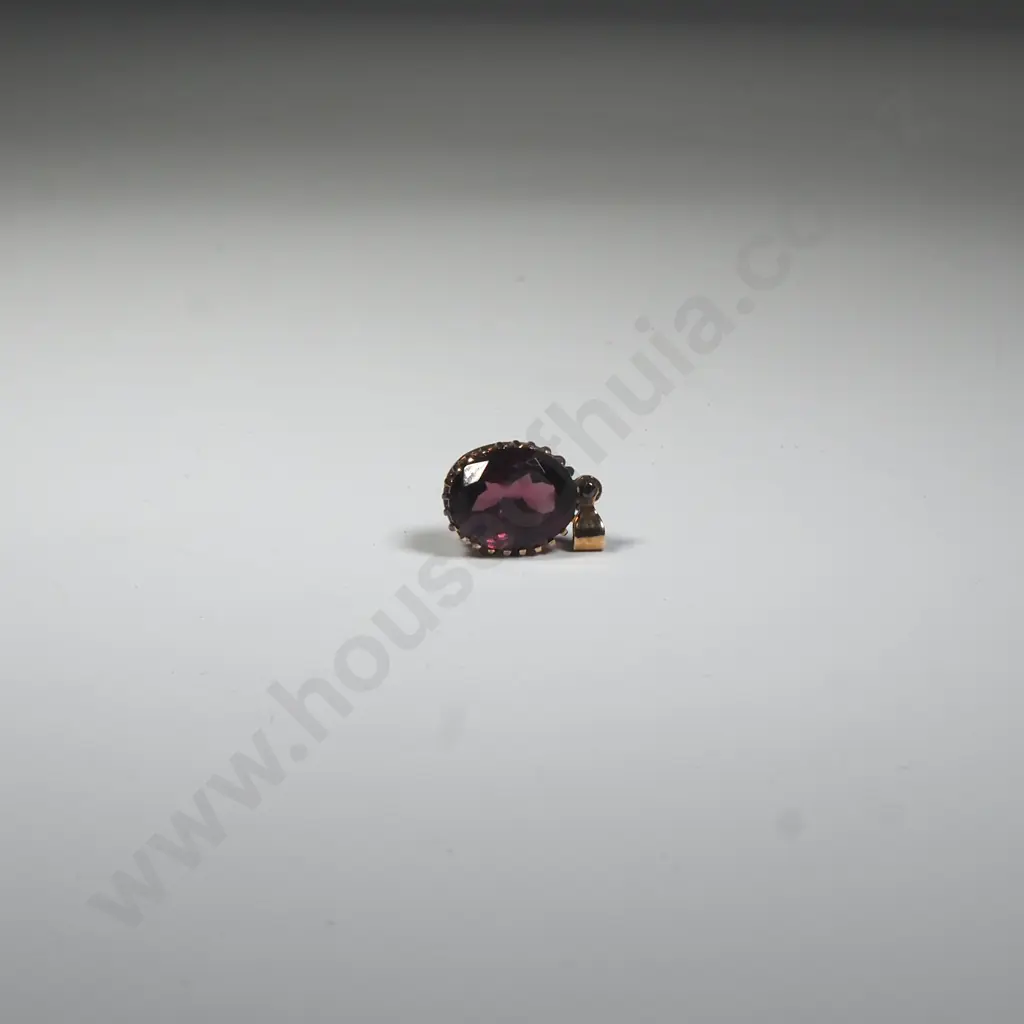 Rolled Gold Purple Stone Pendant Image 1++