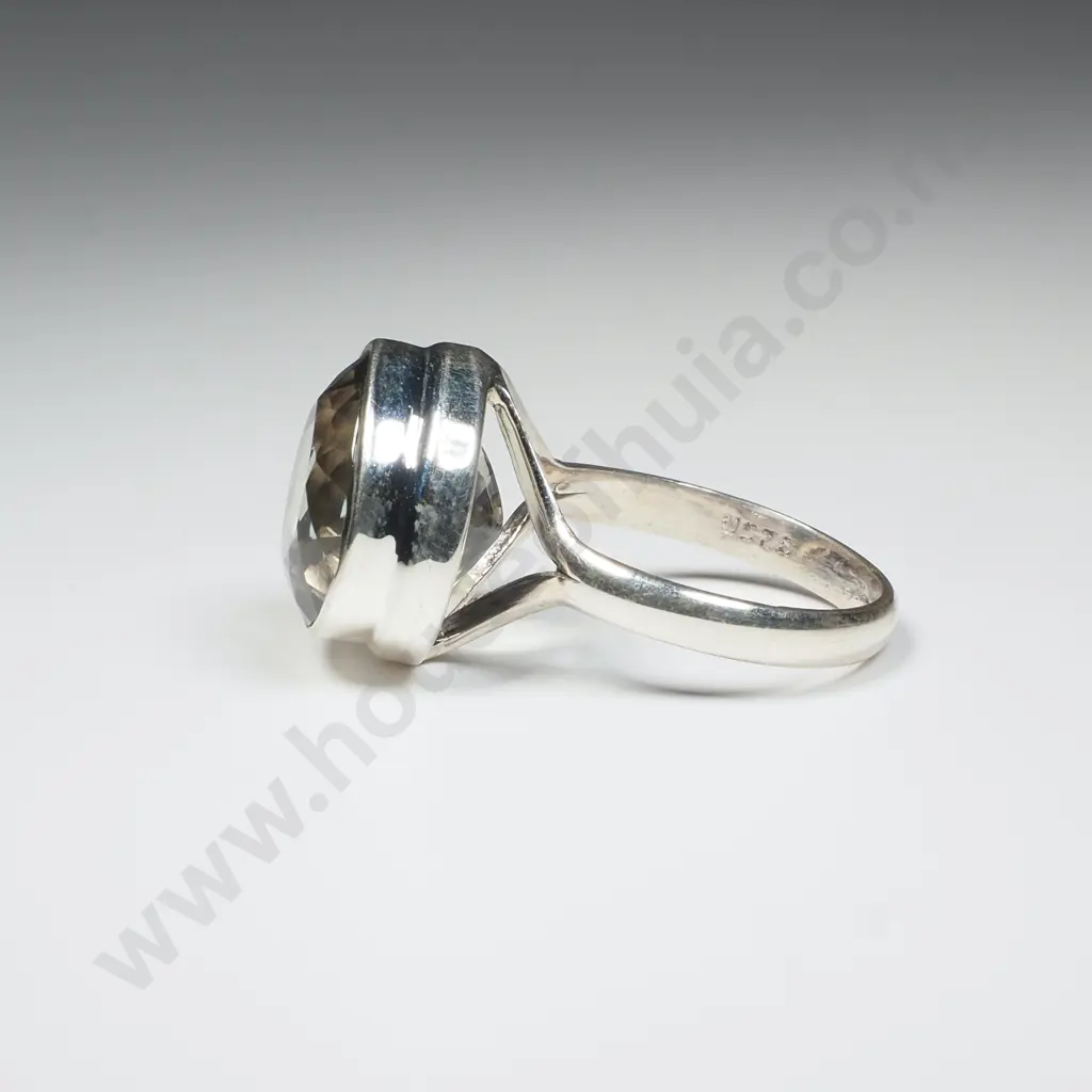 Sterling Silver Green Amethyst Ring Image 1++