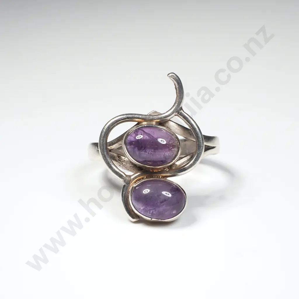 Sterling Silver Amethyst Ring Image 1++