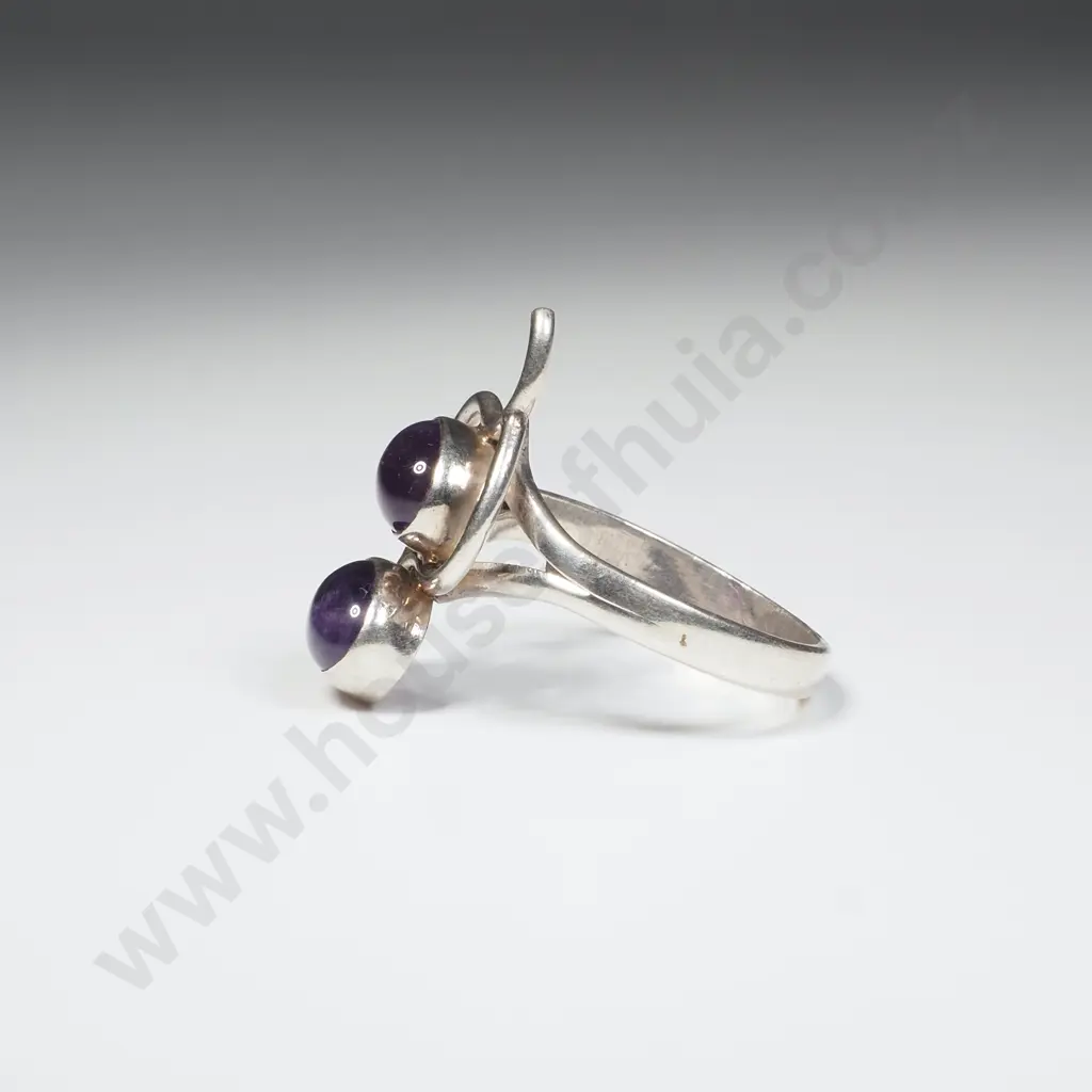 Sterling Silver Amethyst Ring Image 1++