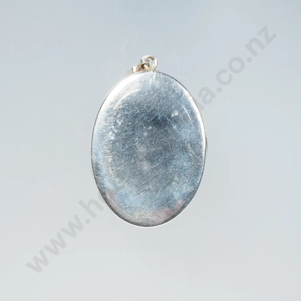 Sterling Silver Locket Pendant Image 1++
