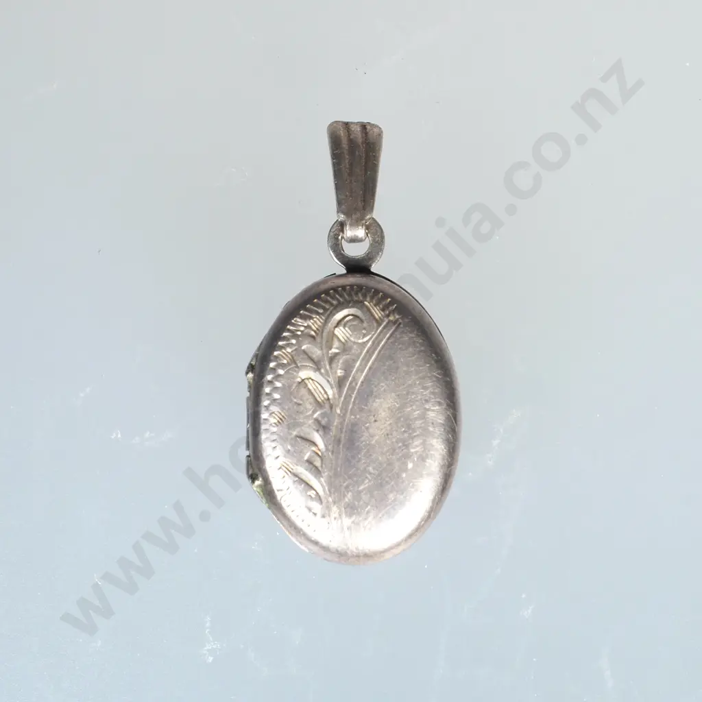 Sterling Silver Locket Pendant Image 1++