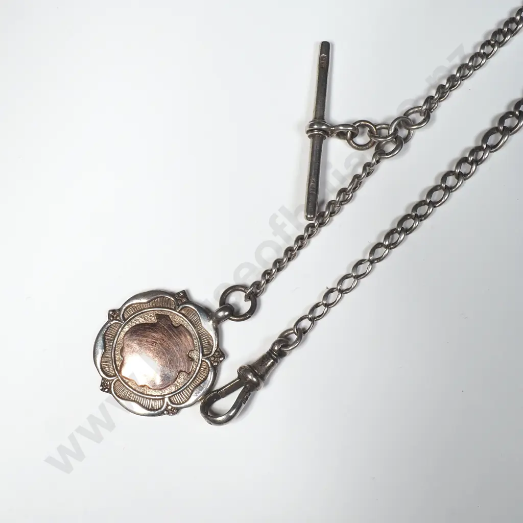 Sterling Silver Graduated Fob Chain Image 1++