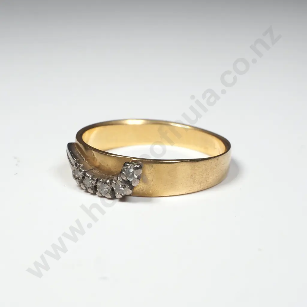 18ct Gold Diamond Ring Image 1++