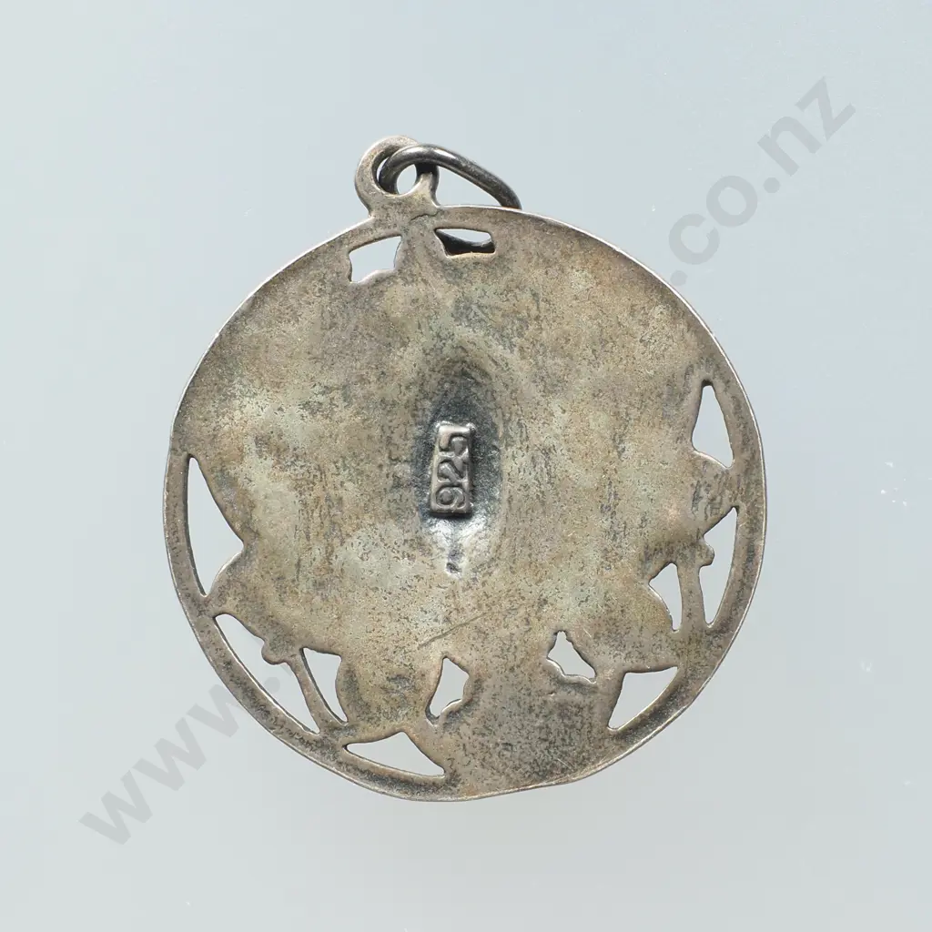 Sterling Silver Art Nouveau Pendant Image 1++